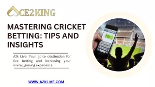 Mastering Cricket Betting Tips and Insights