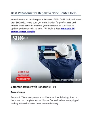 Best Panasonic TV Repair Service Center Delhi