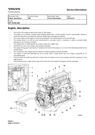 Volvo PL4608 Pipelayer Service Repair Manual Instant Download