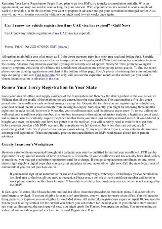 Does Vehicle Registration End At Starting Or End Of Month?