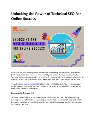 Unlocking the Power of Technical SEO For Online Success
