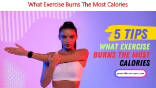 What Exercise Burns The Most Calories