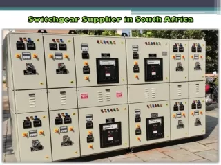 Switchgear Supplier in South Africa