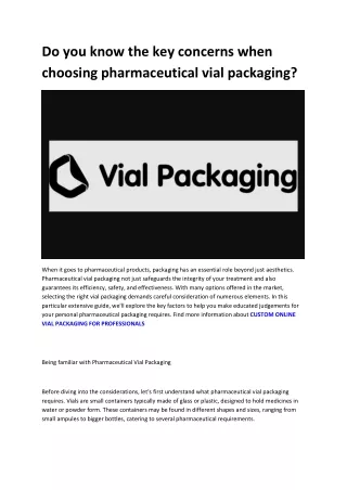 Vial Labeling Service