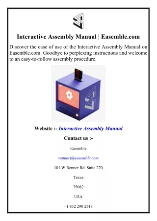 Interactive Assembly Manual  Easemble.com