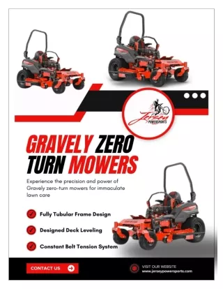 Gravely Zero Turn Mowers: Powerful Precision Cutting for Pristine Lawns