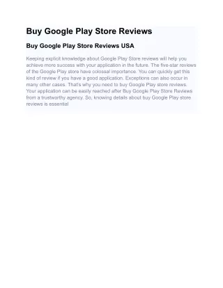 Buy Google Play Store Reviews (1)