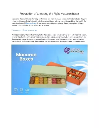 Macaron Boxes