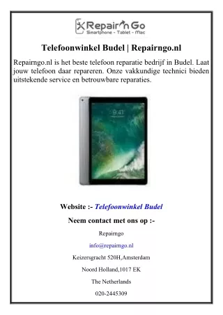 Telefoonwinkel Budel  Repairngo.nl