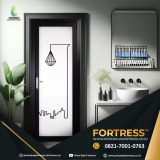 ELEGAN!!! WA 0821 7001 0763 (FORTRESS) Estetik Pintu Aluminium Coklat di Jambi