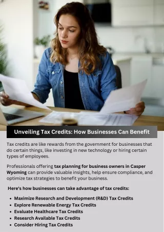 Unveiling Tax Credits: How Businesses Can Benefit