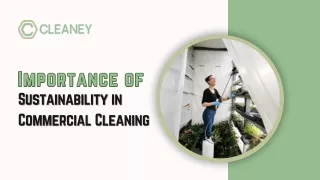 Importance of Sustainability in Commercial Cleaning