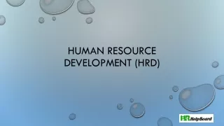 Human Resource Development