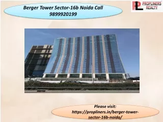 berger-tower-sector-16b-noida 9899920199