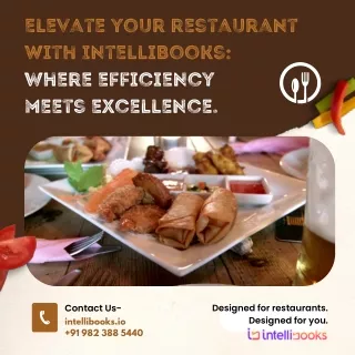 IntelliBooks Elevating restaurants with seamless efficiency