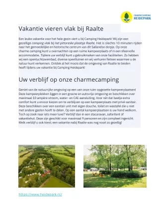 Camping Raalte - Heidepark