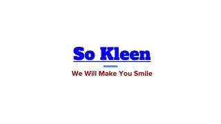 Setting the Standard: So-Kleen Redefines Cleaning Services in Nigeria