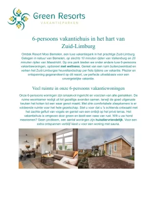 Vakantiehuis 6 personen Limburg