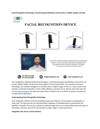 Facial Recognition Technology ksa