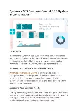 Microsoft D365 Business central Implementation
