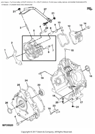 John Deere TS 4×2 Gator Utility Vehicle Parts Catalogue Manual (PC9460)