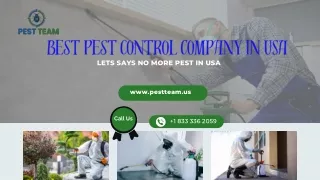 Best Pest control Company In USA