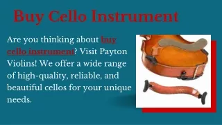 Buy Cello Instrument