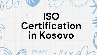 ISO Certification in Kosovo