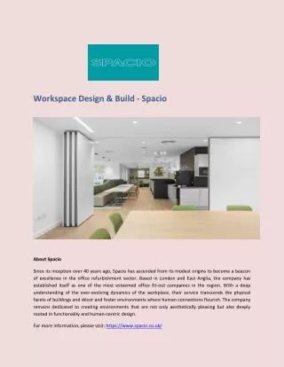 Workspace Design & Build - Spacio