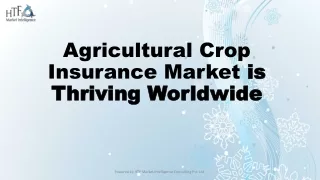 Agricultural Crop Insurance