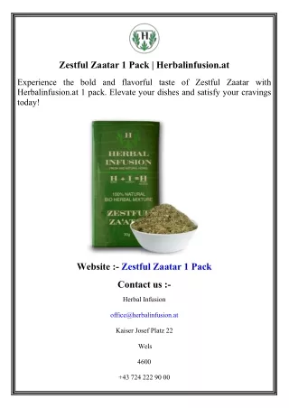 Zestful Zaatar 1 Pack   Herbalinfusion.at