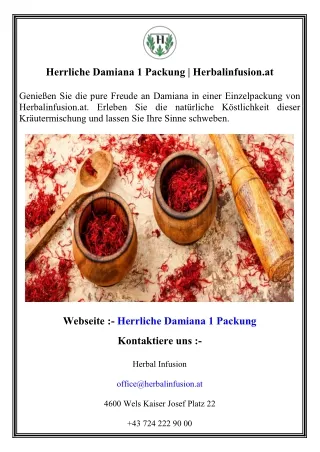 Herrliche Damiana 1 Packung   Herbalinfusion.at