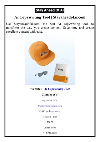 Ai Copywriting Tool  Stayaheadofai.com