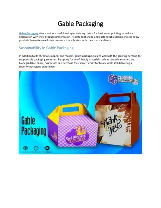 Gable Packaging