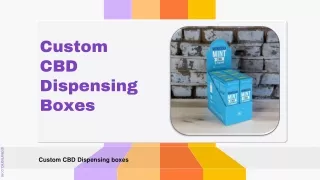 Custom CBD Dispensing Boxes