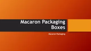 Macaron Boxes