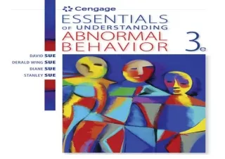 [PDF READ ONLINE]  Essentials of Understanding Abnormal Behavior