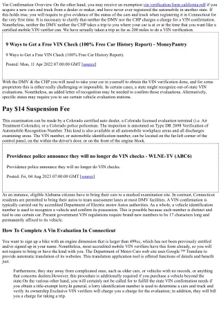 4 Ways To Get A Vin Verification