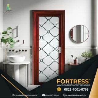 BERKUALITAS!!! WA 0821 7001 0763 (FORTRESS) Pintu Aluminium Warna Coklat Estetik di Bogor