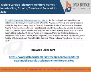 Global Mobile Cardiac Telemetry Monitors Market