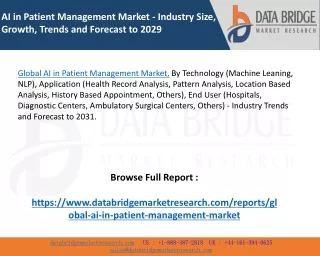 Global AI in Patient Management Market