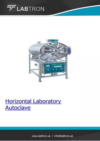 Horizontal Laboratory Autoclave/Gross weight 320 Kg