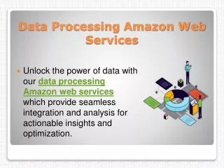 Data Processing Amazon Web Services