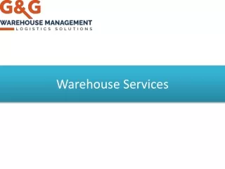 Warehouse Services