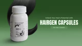 Unlock Your Hair's Potential with HairGen Capsules for Hair Growth