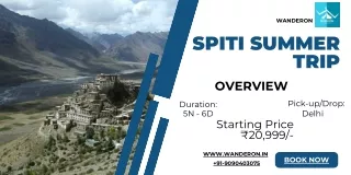 Spiti Summer trip