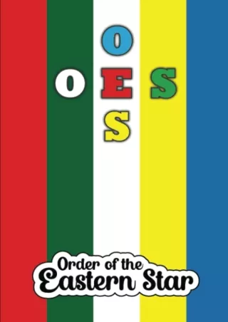 ⚡PDF ❤ OES: Order of the Eastern Star Journal | Blank Lined Notebook