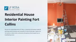 Residential House Interior Painting Fort Collins