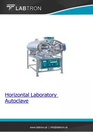 Horizontal Laboratory Autoclave