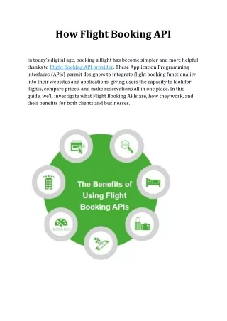 How Flight Booking API